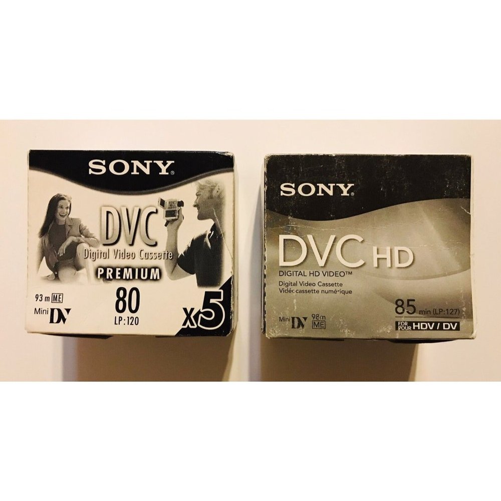 Sony DVC Digital Video Cassette Premium 80 + HD 10 NEW Sealed